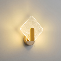 Απλικα toixoy ακρυλικο led 8w 720lm 3000k 225x60x255mm χρυσo Arte Illumina volet