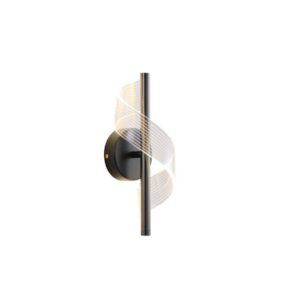 Απλικα toixoy ακρυλικο led 8w 720lm 3000k 300x130mm μαυρo Arte Illumina silk