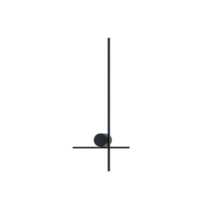 Απλικα toixoy μεταλλο-ακρυλικο led 12w 840lm 3000k 600x260x60mm αριστερη μαυρο Arte Illumina clio