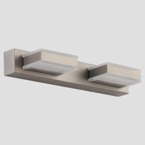 Απλικα τοιχου led 8w 4000κ τετραγωνη 2φ 320x50x100 νικελ Arte Illumina