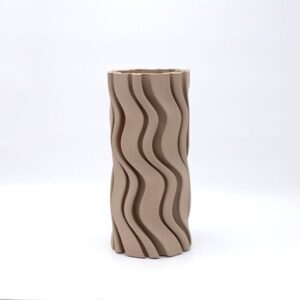 ΒΑΖΟ ΚΕΡΑΜΙΚΟ ΑΝΟΙΧΤΟ ΓΚΡΙ 14x14x28cm