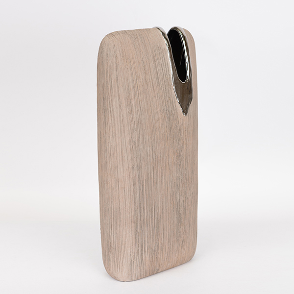 ΒΑΖΟ ΚΕΡΑΜΙΚΟ ΚΑΦΕ - ΑΣΗΜΙ 19.5x9.5x43cm