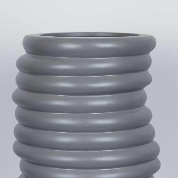 ΒΑΖΟ ΚΕΡΑΜΙΚΟ ΣΚΟΥΡΟ ΓΚΡΙ 17.6x14.3x57.5cm