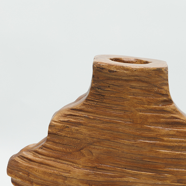 ΒΑΖΟ ΞΥΛΙΝΟ ΣΚΟΥΡΟ ΚΑΦΕ 38x9.5x26cm