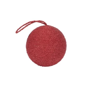 Διακοσμητική Μπάλα με Πλέξη "Bold Red" 20x20x20cm | 819-01784 - Box In Θεσσαλονίκη - 25ης Μαρτίου 111