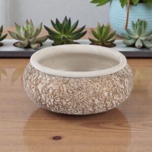 Κασπώ Τσιμεντένιο (Cement) Καφέ - Λευκό 27x27x11cm | 752-18083 – Modern Rustic Planter - Box In Θεσσαλονίκη - 25ης Μαρτίου 111