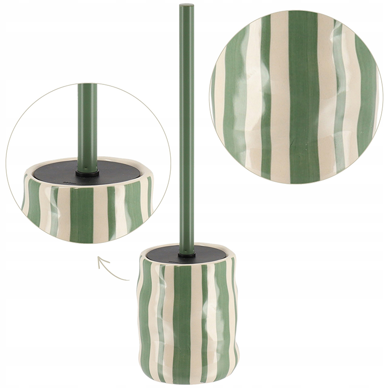 Κεραμικό Πιγκάλ Stoneware "Green Stripes" 10.3x38cm | 06.66192144 - Box In Θεσσαλονίκη - 25ης Μαρτίου 111