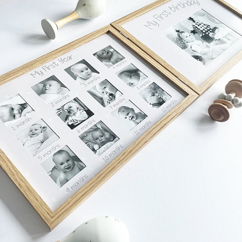 Κορνίζα "MY 1ST YEAR"ξύλινη διπλή 37X27cm | 014.BB0334 - Box In Θεσσαλονίκη - 25ης Μαρτίου 111