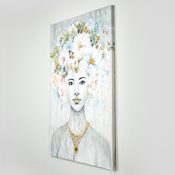 ΠΙΝΑΚΑΣ ΚΑΜΒΑΣ ΓΥΝΑΙΚΑ ΜΕ ΛΟΥΛΟΥΔΙΑ 80x3.5x120cm