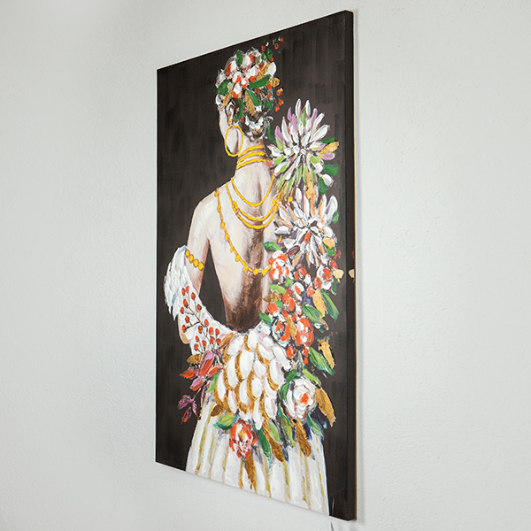 ΠΙΝΑΚΑΣ ΚΑΜΒΑΣ ΓΥΝΑΙΚΑ ΜΕ ΛΟΥΛΟΥΔΙΑ 80x3.5x120cm