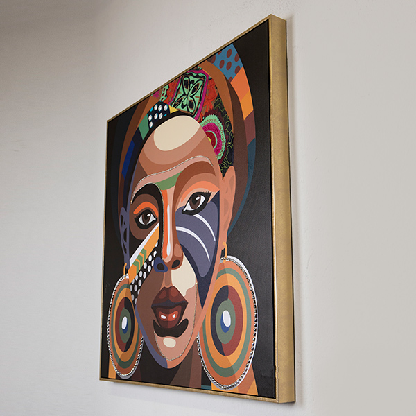 ΠΙΝΑΚΑΣ ΚΑΜΒΑΣ ΓΥΝΑΙΚΑ ΠΟΛΥΧΡΩΜΗ 82x4.5x82cm