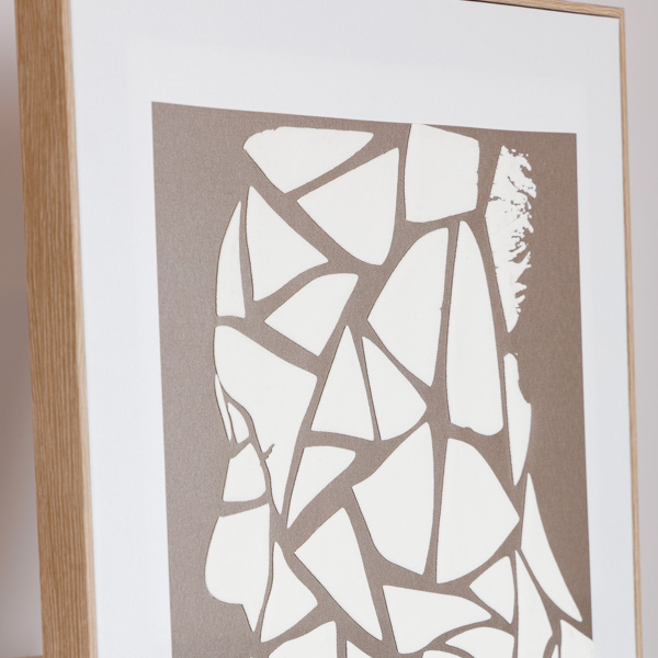 ΠΙΝΑΚΑΣ ΚΑΜΒΑΣ ΠΡΟΣΩΠΟ ΚΑΦΕ - ΜΠΕΖ 50x3x70cm