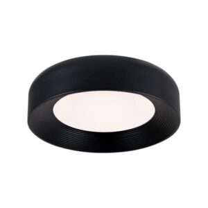Πλαφονιερα μεταλλο-ακρυλικο led 30w 2262lm 3000k φ400x100mm μαυρο Arte Illumina upon