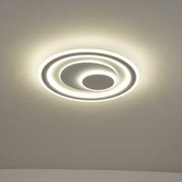 Πλαφονιερα μεταλλο-πλαστικο led 60w 3300lm 3cct (3000-4000-6500k) φ510x60mm λευκο Arte Illumina motivo
