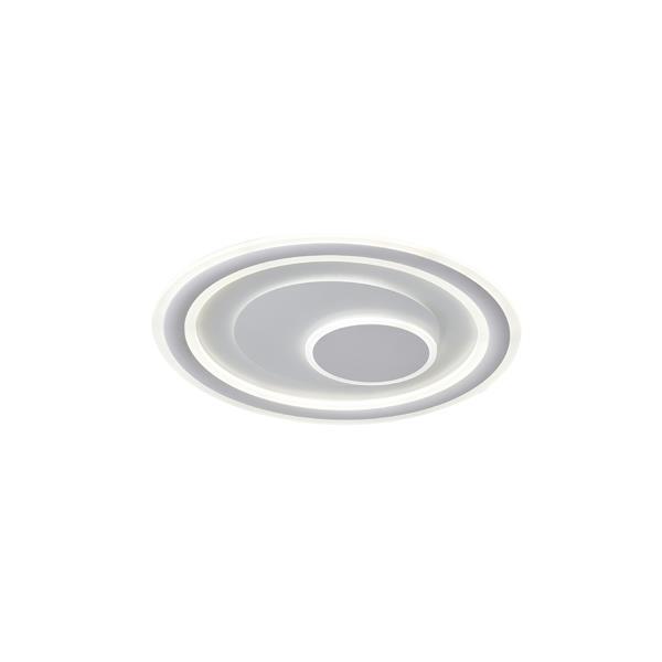 Πλαφονιερα μεταλλο-πλαστικο led 60w 3300lm 3cct (3000-4000-6500k) φ510x60mm λευκο Arte Illumina motivo