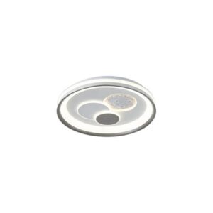 Πλαφονιερα μεταλλο-πλαστικο led 60w 4020lm (3000&4000k) φ510x75mm λευκο Arte Illumina alegre