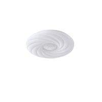 Πλαφονιερα μεταλλο-πλαστικο led 60w 5580lm 3cct(3000-4000-6500k) φ480x75mm λευκο Arte Illumina triano