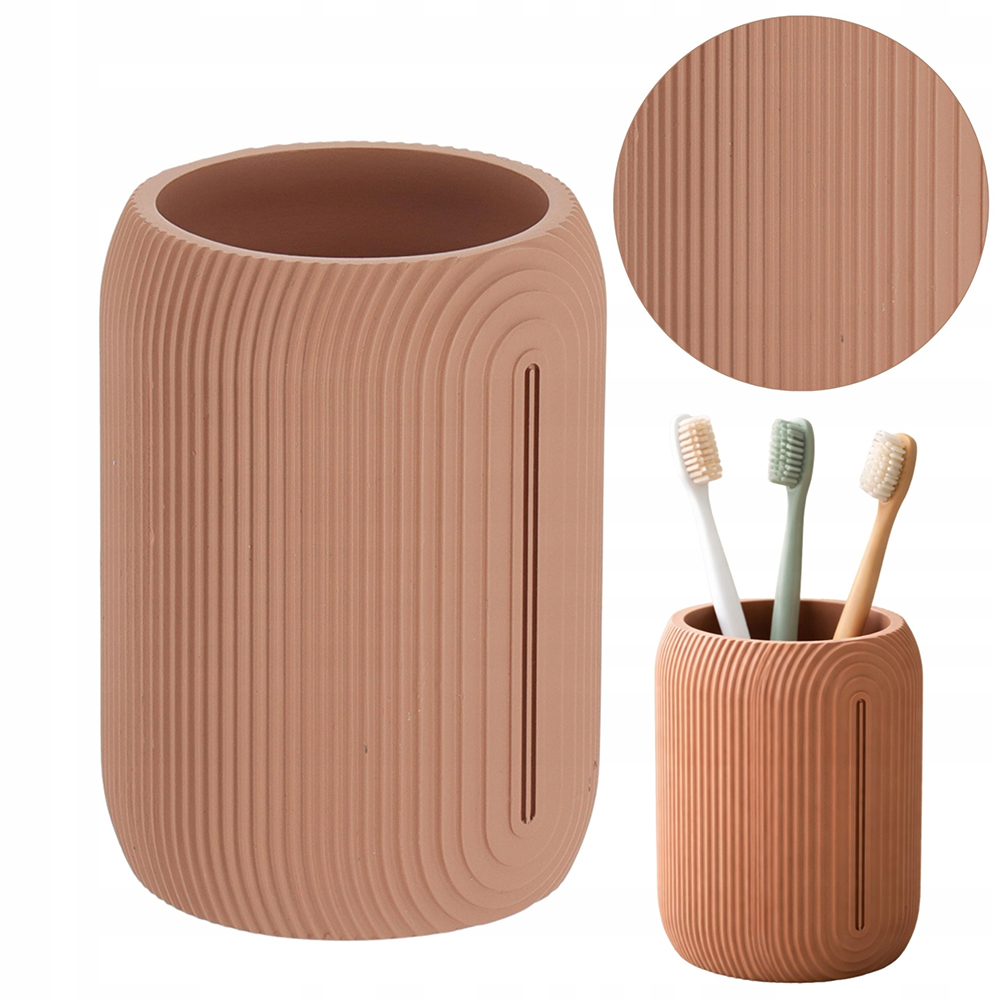 Ποτήρι Οδοντόβουρτσας Polyresin Κεραμιδί 270ml 7.5x10.5cm | 06.61188153 - Box In Θεσσαλονίκη - 25ης Μαρτίου 111