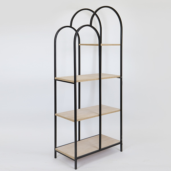 ΡΑΦΙΕΡΑ ΜΕΤΑΛΛΙΚΗ ΜΑΥΡΗ 61x33.50x145cm