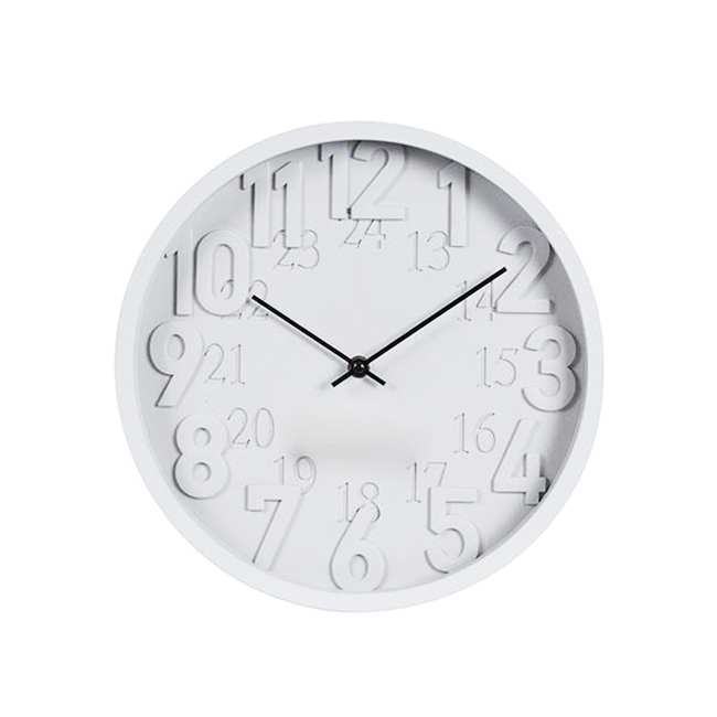 Ρολόι Τοίχου Πλαστικό Λευκό - Γκρι 30.5cm | 813-30056 – Σύγχρονο Wall Clock - Box In Θεσσαλονίκη - 25ης Μαρτίου 111