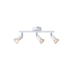 Σποτ κινητο μεταλλο 3φωτο 2xgu10 max 7w 300x80x125mm λευκο Arte Illumina vorras