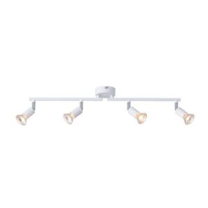 Σποτ κινητο μεταλλο 4φωτο 3xgu10 max 7w 600x80x125mm λευκο Arte Illumina vorras