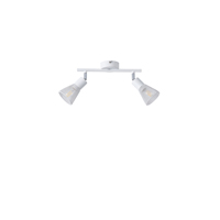 Σποτ με διχτυ μεταλλο 2φωτο 2xe14 max 8w 255x80x145mm λευκο Arte Illumina meshy