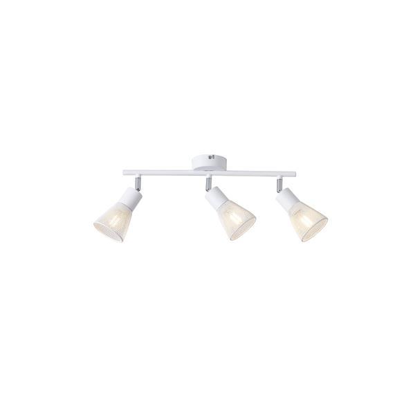Σποτ με διχτυ μεταλλο 3φωτο 3xe14 max 8w 390x80x145mm λευκο Arte Illumina meshy