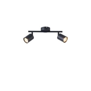 Σποτ μεταλλο 2φωτο 2xgu10 max 7w 300x130mm μαυρο Arte Illumina olymp