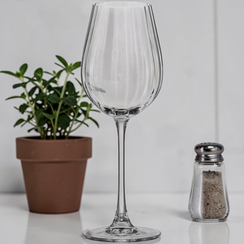 Σετ 6 Κρυστάλλινα Ποτήρια Κρασιού Crystal Bohemia "Columba Optic " 6X20 - 400ml | 0.000.4955 – Bohemian Crystal Wine Glasses - Box In Θεσσαλονίκη - 25ης Μαρτίου 111