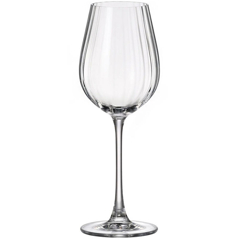 Σετ 6 Κρυστάλλινα Ποτήρια Κρασιού Crystal Bohemia "Columba Optic " 6X20 - 400ml | 0.000.4955 – Bohemian Crystal Wine Glasses - Box In Θεσσαλονίκη - 25ης Μαρτίου 111