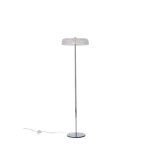 Φωτιστικο επιδαπεδιο μεταλλο στρογγυλο led 10w 1080lm 3000k φ350x1350mm ασημι Arte Illumina perforato