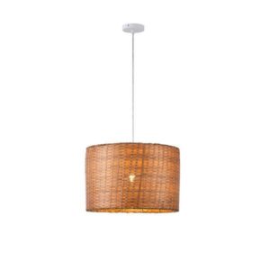 Φωτιστικο κρεμαστο bamboo 1xe27 max15w 400χ400x270mm Arte Illumina jute