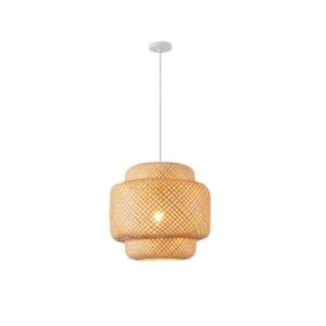 Φωτιστικο κρεμαστο bamboo μονοφωτο 1xe27 max 15w φ420x1510mm μπεζ Arte Illumina aura