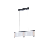 Φωτιστικο κρεμαστο ακρυλικο led 24w 3024lm 3000k 600x270x175mm γαλλικό χρυσό Arte Illumina ravena