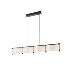 Φωτιστικο κρεμαστο ακρυλικο led 60w 5400lm 3000k 1200x270x175mm γαλλικό χρυσό Arte Illumina ravena