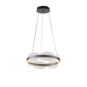 Φωτιστικο κρεμαστο ακρυλικο στρογγυλο led 48w 4320lm 3000k φ400x1200mm ασημι Arte Illumina torino