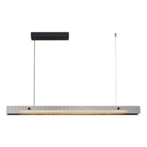 Φωτιστικο κρεμαστο γραμμικο μονοφωτο led 25w  l120*w5.6*h7cm 3 cct μαυρο Arte Illumina