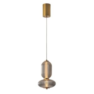 Φωτιστικο κρεμαστο γυαλι-μεταλλο led 10w 800lm 3000k 220x430x1450mm triac dimming φιμε Arte Illumina verena