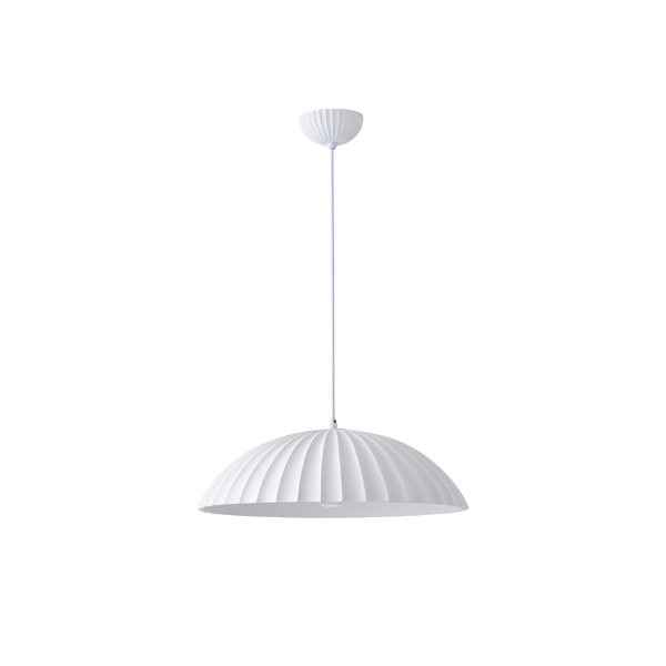 Φωτιστικο κρεμαστο γυψινο μονοφωτο 1xe27 max 15w φ500x1830mm λευκο Arte Illumina calco