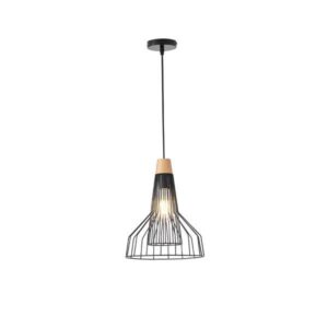 Φωτιστικο κρεμαστο μεταλλο μονοφωτο 1xe27 max 15w φ260x1240mm μαυρο Arte Illumina tassel