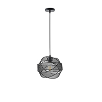 Φωτιστικο κρεμαστο μεταλλο μονοφωτο 1xε27 max 15w φ450x1340mm μαυρο Arte Illumina oggi