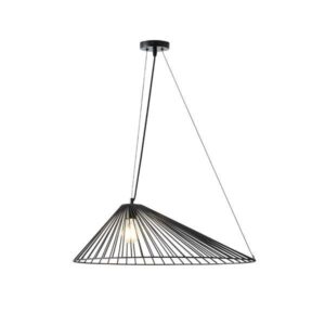 Φωτιστικο κρεμαστο μεταλλο μονοφωτο 1xε27 max 15w φ600x1300dmm μαυρο Arte Illumina ray