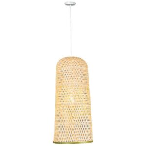 Φωτιστικο κρεμαστο μονοφωτο ε27 max 60w d300x600h bamboo Arte Illumina crossline