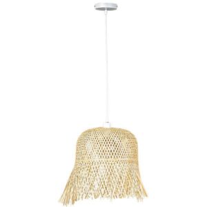 Φωτιστικο κρεμαστο μονοφωτο ε27 max 60w d400xh430 bamboo Arte Illumina crossline
