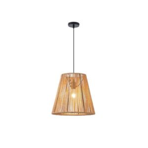 Φωτιστικο κρεμαστο ρατταν 1xe27 max15w 380x1350mm καφε Arte Illumina vento