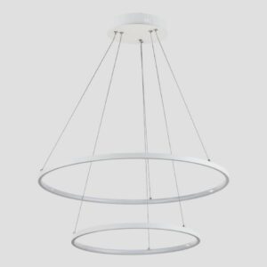 Φωτιστικο κρεμαστο στρογγυλο led 37w φ40xφ60x110 λευκο Arte Illumina doppia