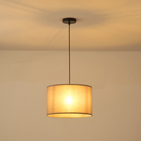 Φωτιστικο κρεμαστο υφασμα μονοφωτο 1xε27 max 15w φ380x1500mm γκρι Arte Illumina soho