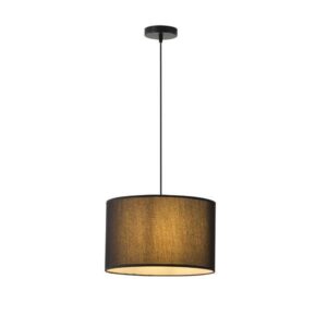 Φωτιστικο κρεμαστο υφασμα μονοφωτο 1xε27 max 15w φ380x1500mm μαυρο Arte Illumina soho