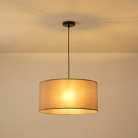 Φωτιστικο κρεμαστο υφασμα μονοφωτο 1xε27 max 15w φ530x1500mm γκρι Arte Illumina soho